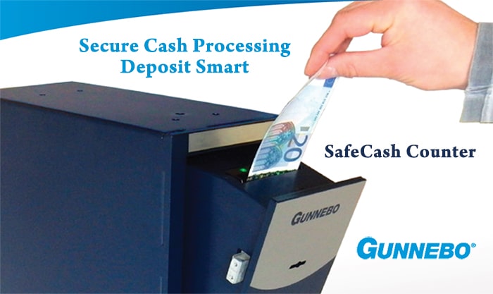 BuyaSafe are premium Australian Gunnebo Dealers and can advise you on the exact Cash Handling Counters and Depcosit Safes